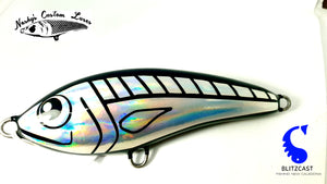 Nashy Custom 130mm 70g Stickbait Slow Sink / Coulant lent